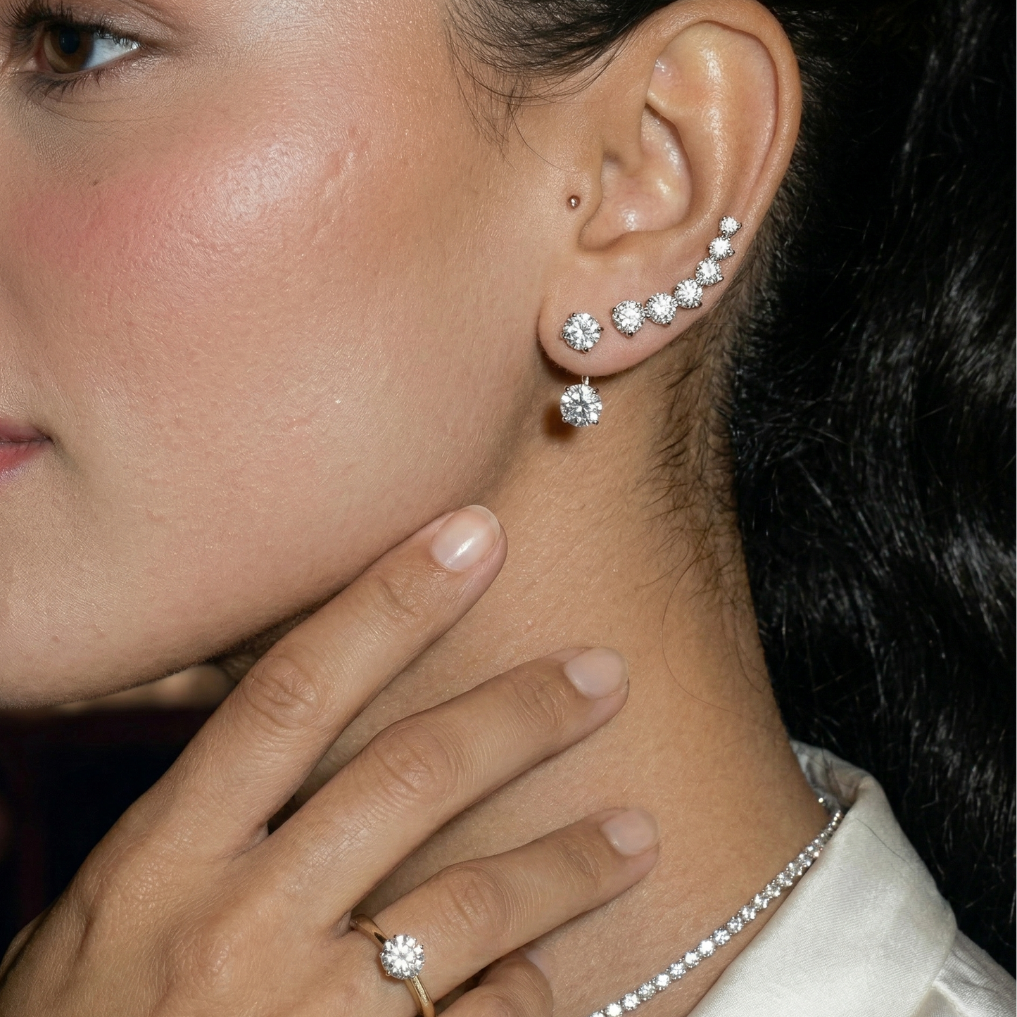 Valentine Sterling Silver Ear Climber