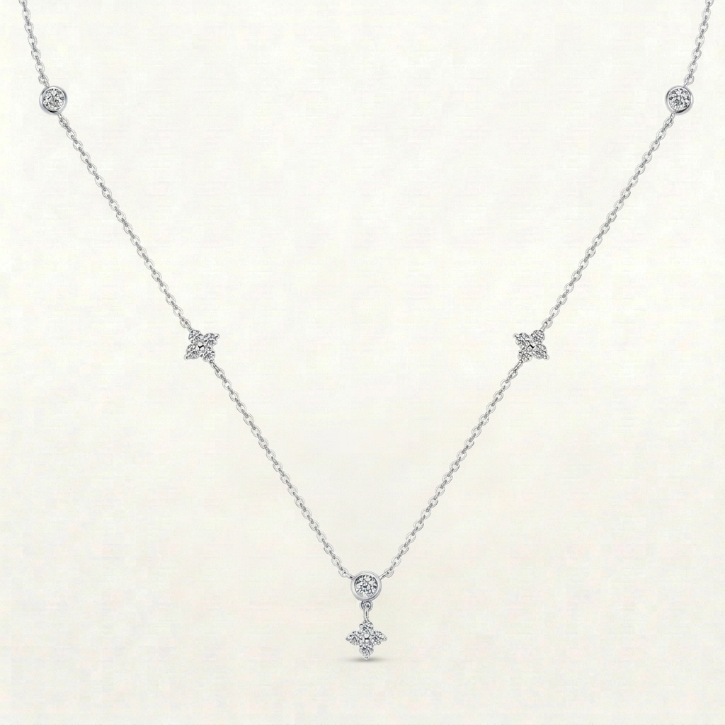 Lavella Statement CZ Necklace
