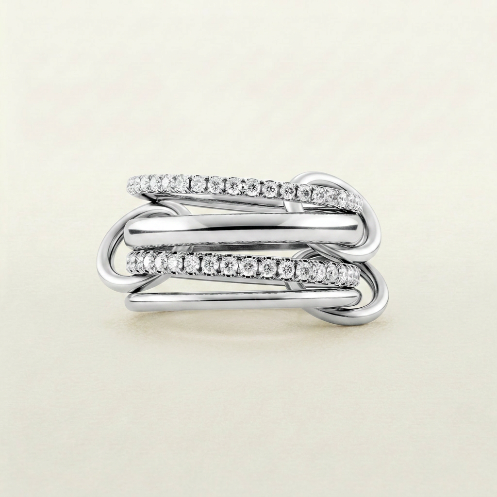 Aria Stacked Ring (in gold & silver)