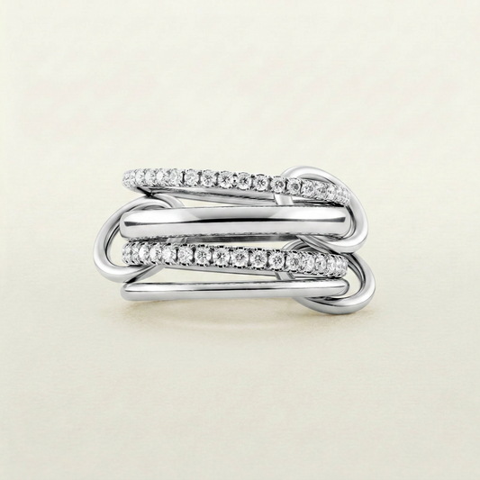 Aria Stacked Ring (in gold & silver)