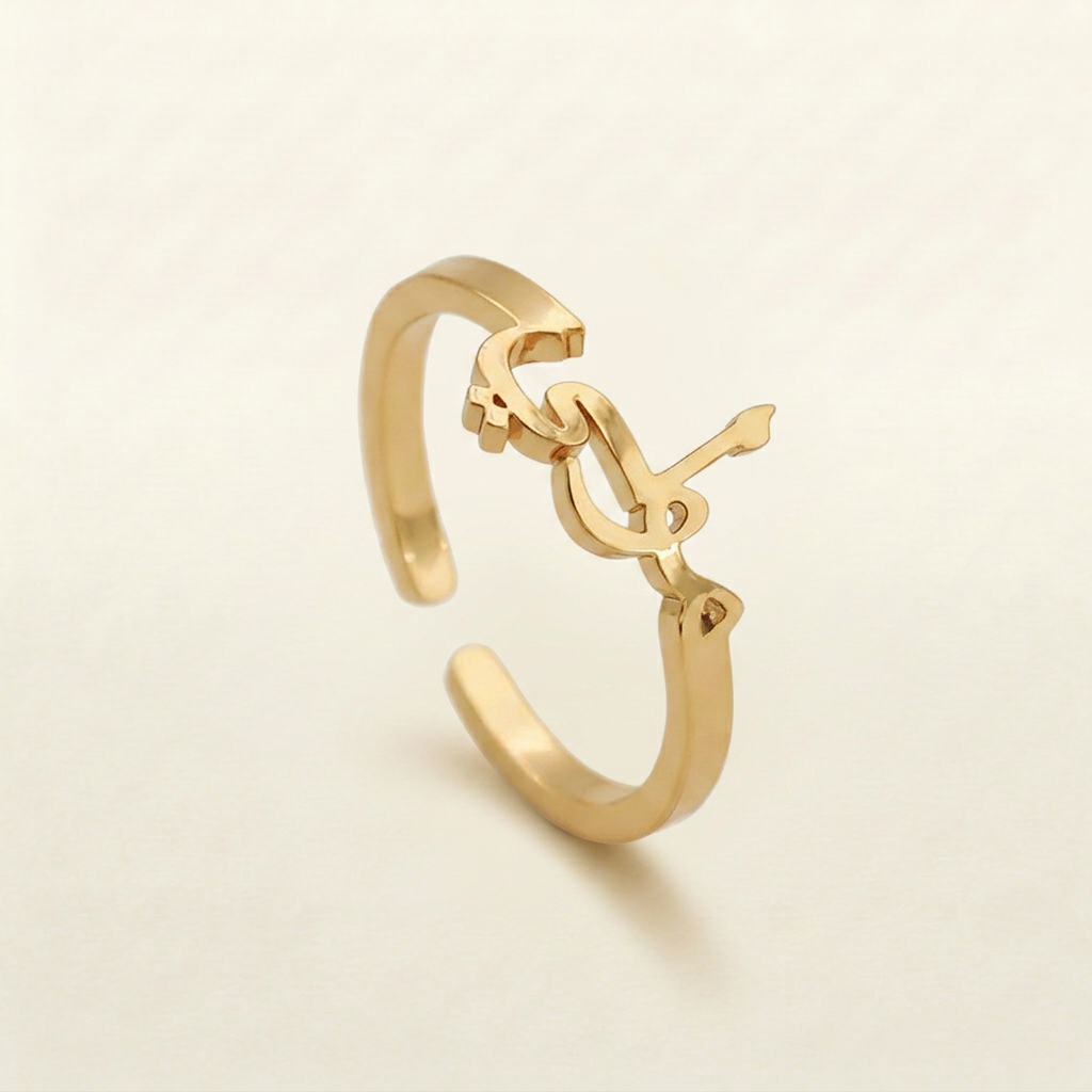Arabic Custom Name Ring (gold & silver & rose gold)