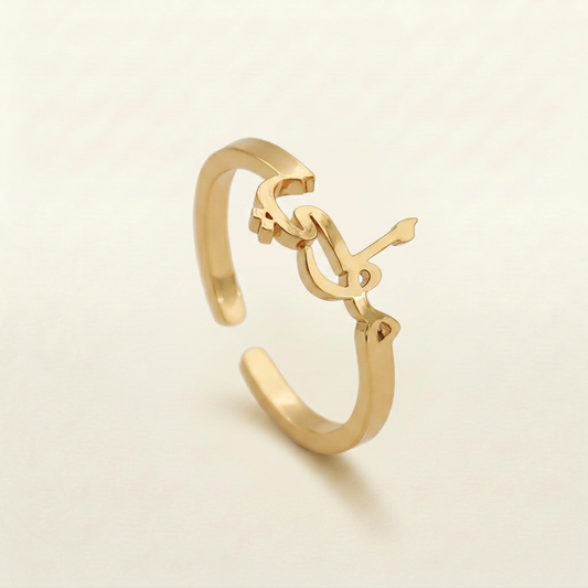Arabic Custom Name Ring (gold & silver & rose gold)