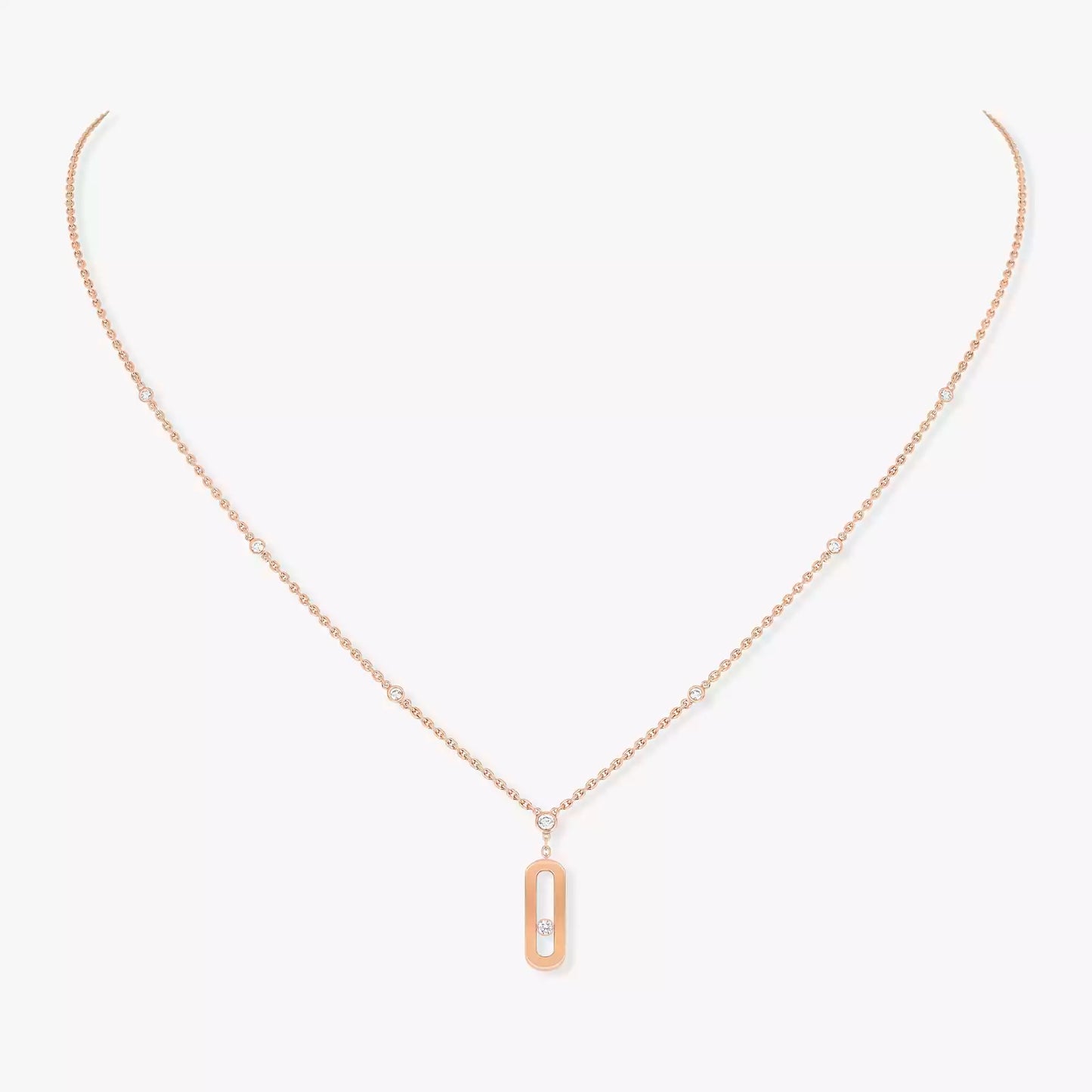 Mollyanne Rose Gold Uno Long Necklace