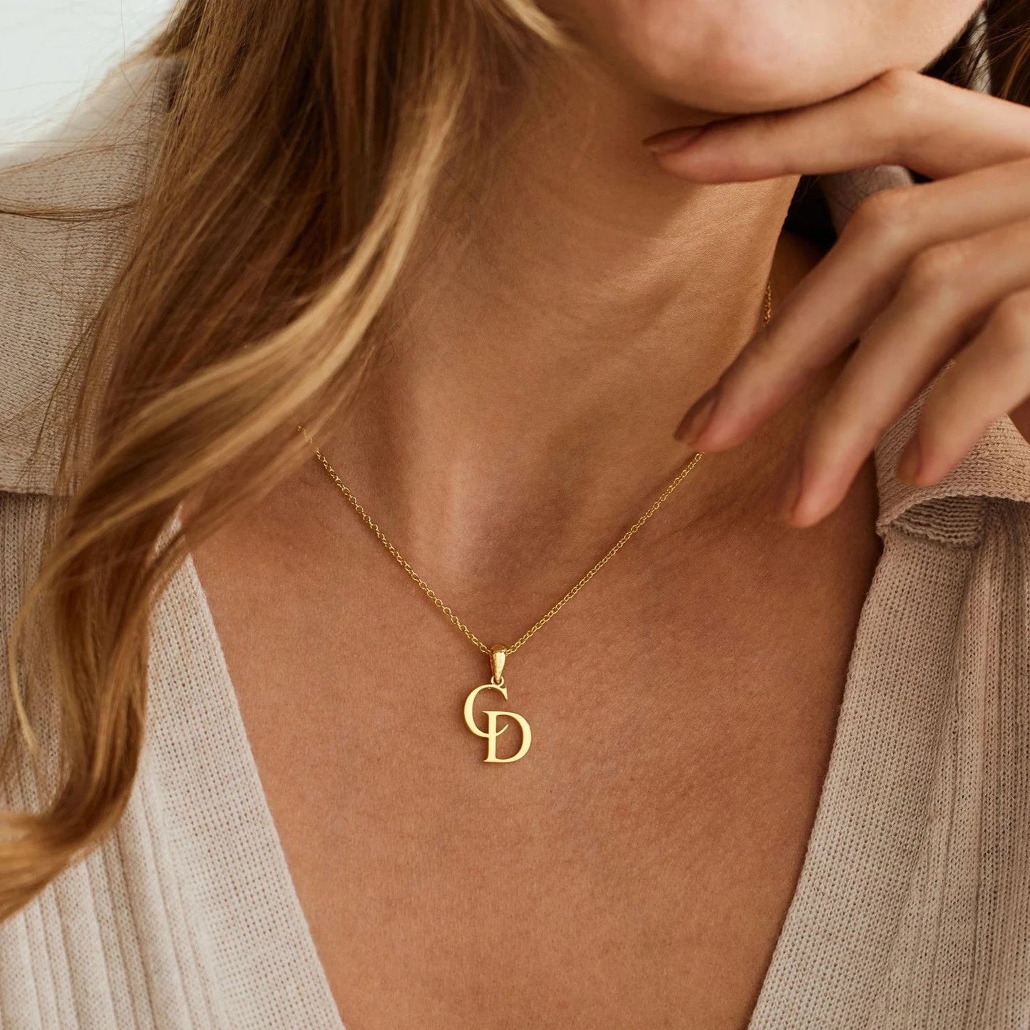 Personalised Double Initial Necklace