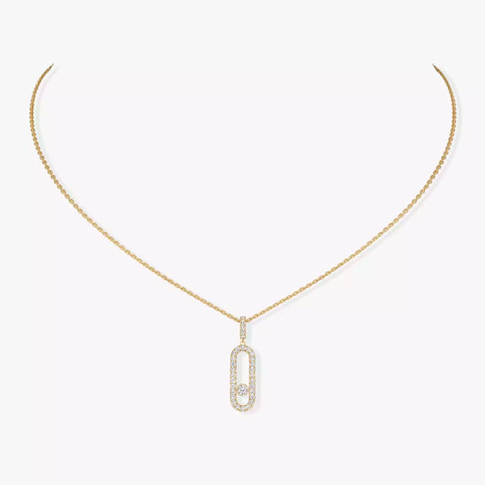 Mollyanne Uno Long Necklace (in gold & silver)