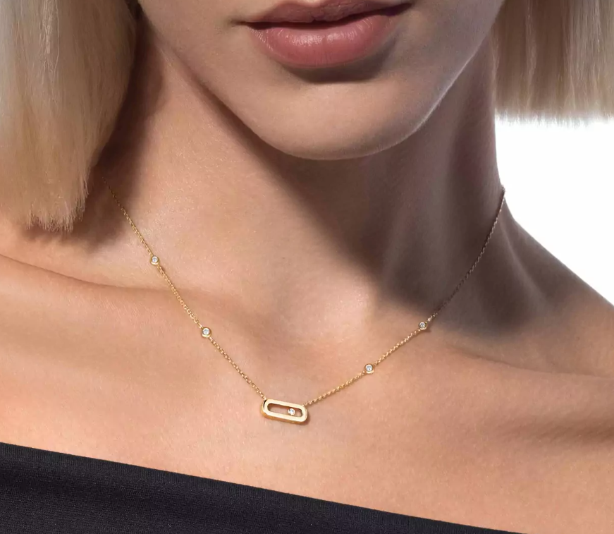 Mollyanne Gold Uno Necklace
