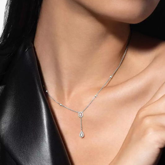 Mollyanne Twin Silver Necklace