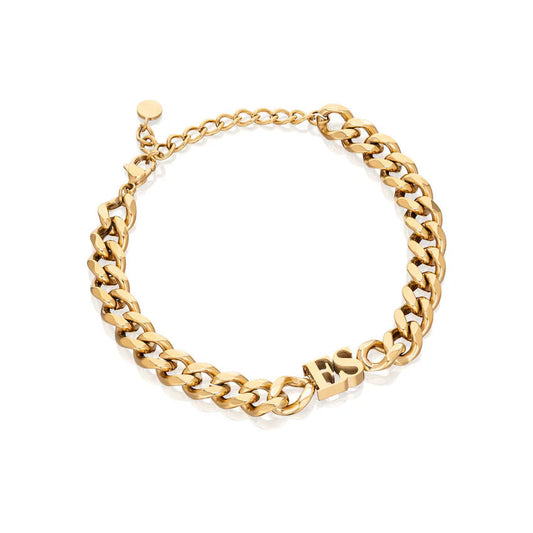 Cuban Initial Bracelet (Gold & Silver & Rose Gold)