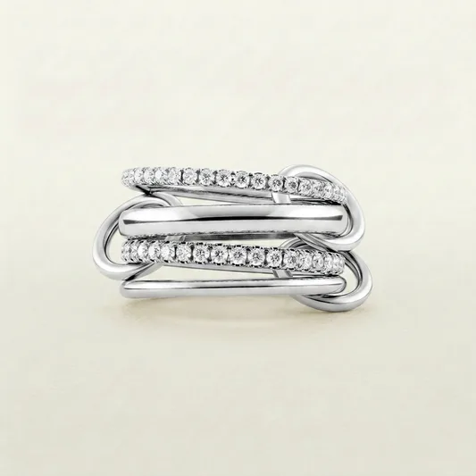 Aria Stacked Ring (in gold & silver)