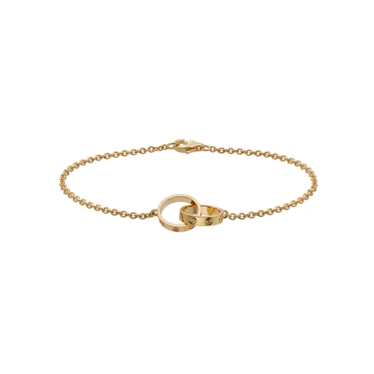 Bracelet Love Charm (in silver and gold)